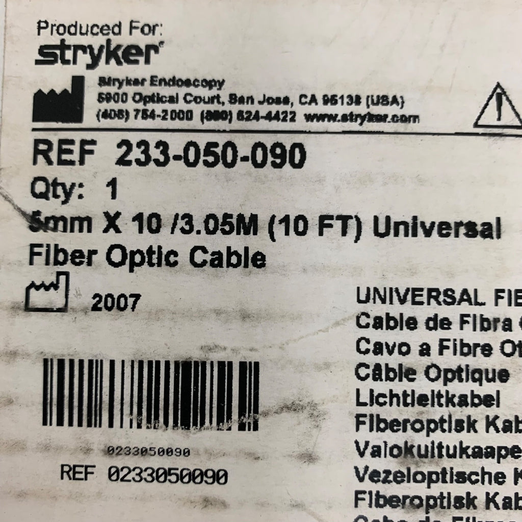Stryker FIBRE OPTIC CABLE 5MM NEW OPEN BOX