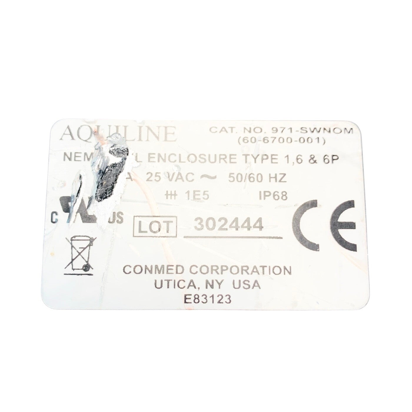 ConMed REF 60-6700-001, MONOPOLAR DUAL PEDAL FOOTSWITCH