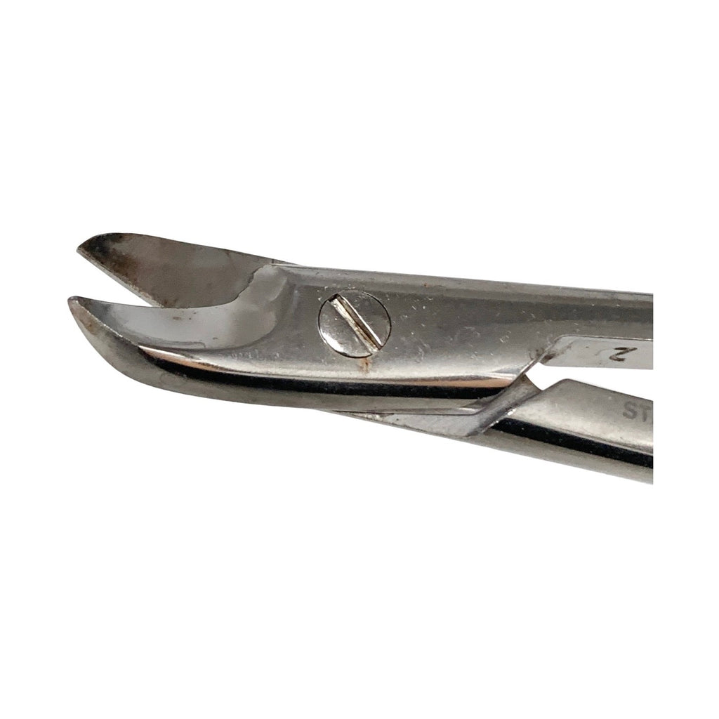 Aesculap DP563R Beebe Crown Scissors Curved Heavy Wire Plate Shears 110mm 4-1/4"