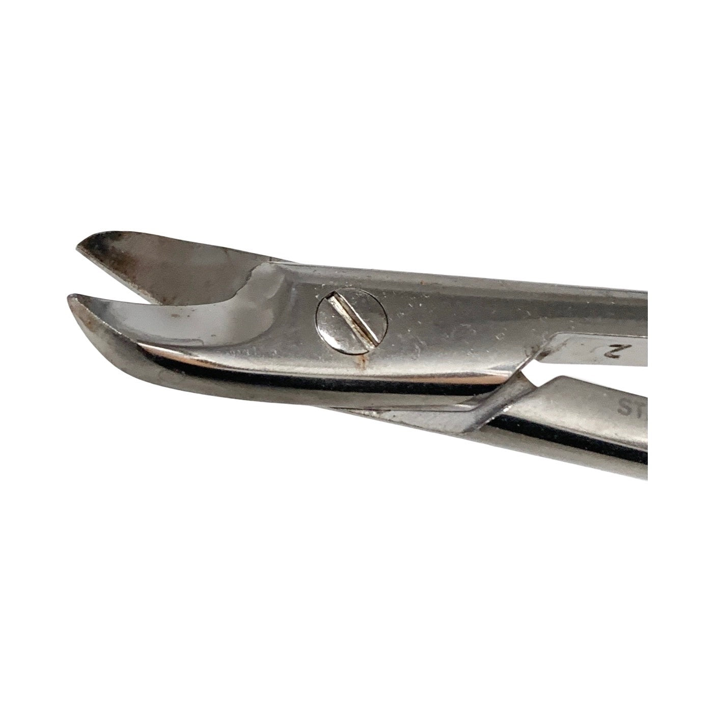 Aesculap DP563R Beebe Crown Scissors Curved Heavy Wire Plate Shears 110mm 4-1/4"