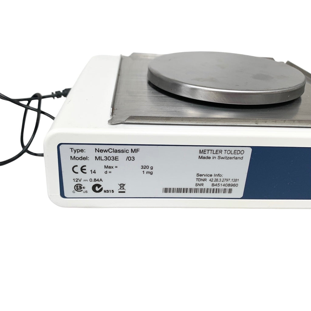 Mettler Toledo ML303E/03, Classic Precision Balance Scale 320g x 0.001g 1mg