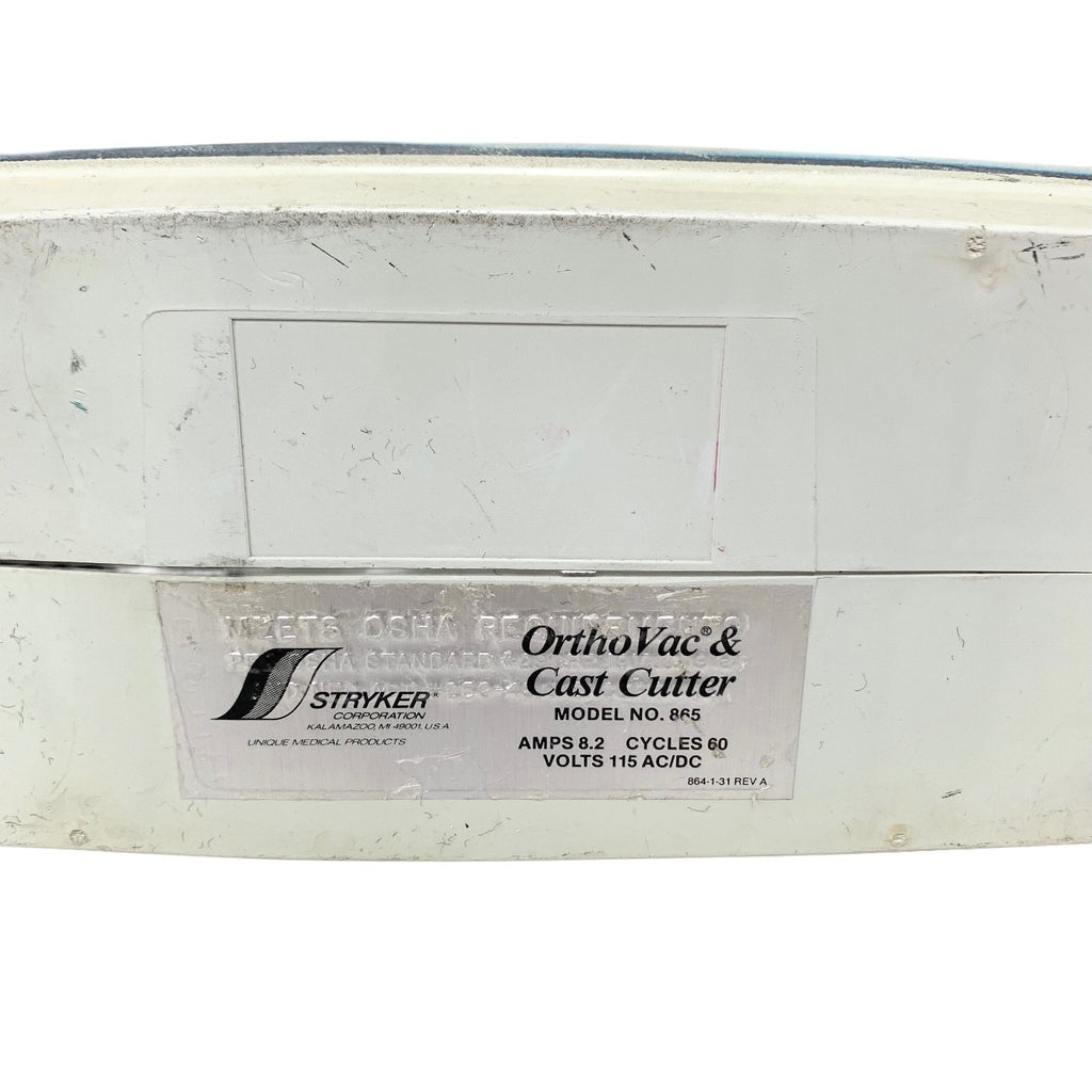 STRYKER REF 865, Ortho Vac, MISSING CAST CUTTER ONLY VAC