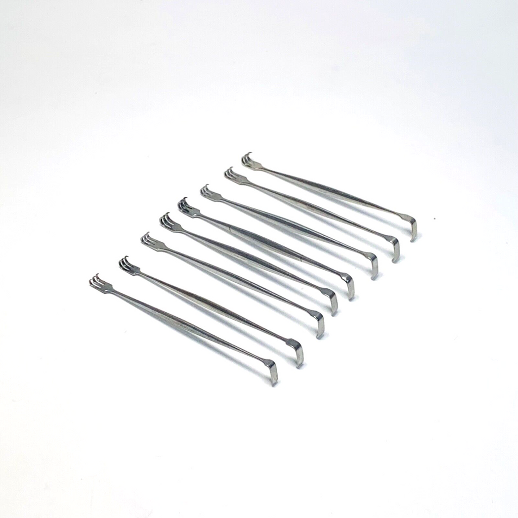 LOT OF 8 SURGICAL SENN RETRACTOR DOUBLE ENDED