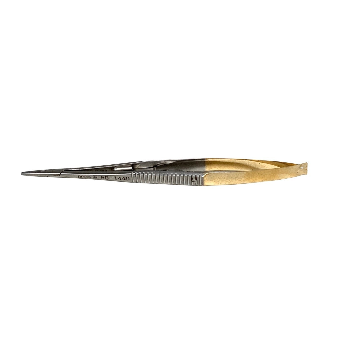 BOSS REF 50-1440, 5 1/2″ Castroviejo “GG” Needle Holder curved smooth w/ lock