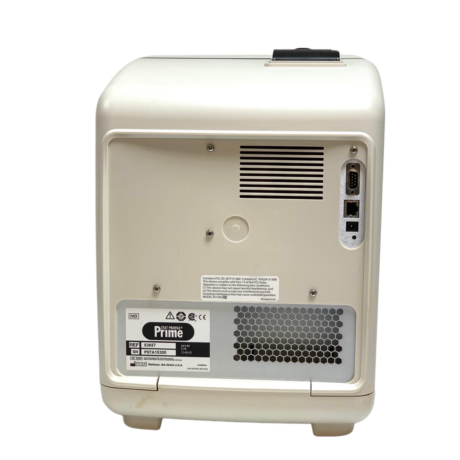 NOVA BIOMEDICAL REF 53657, Stat Profile Prime Blood Gas Analyzer