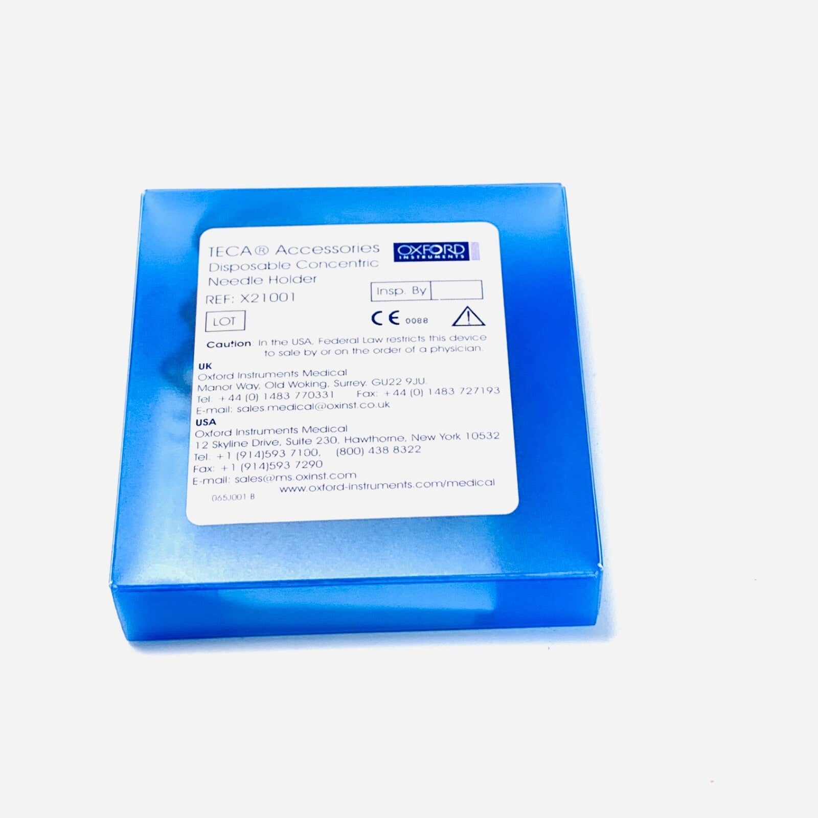 OXFORD INSTRUMENTS Ref X21001, TECA Disposable Concentric Needle Holder