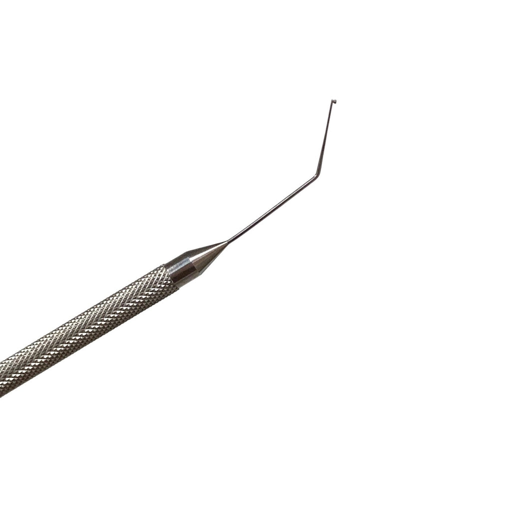 Ambler Surgical 5229E Graether Iris Manipulator Angled 10mm Tip Eye Instrument