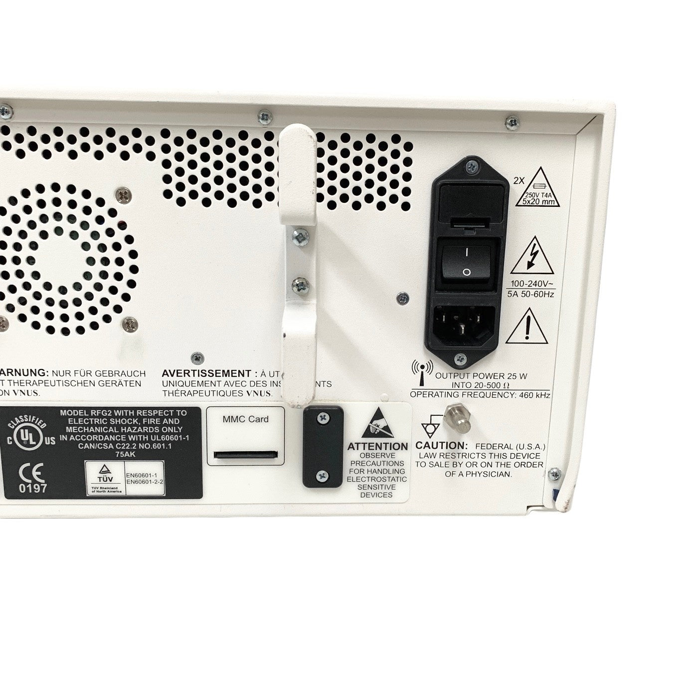 VNUS MODEL RFG2, VERSION 2.1.7 RADIOFREQUENCY GENERATOR