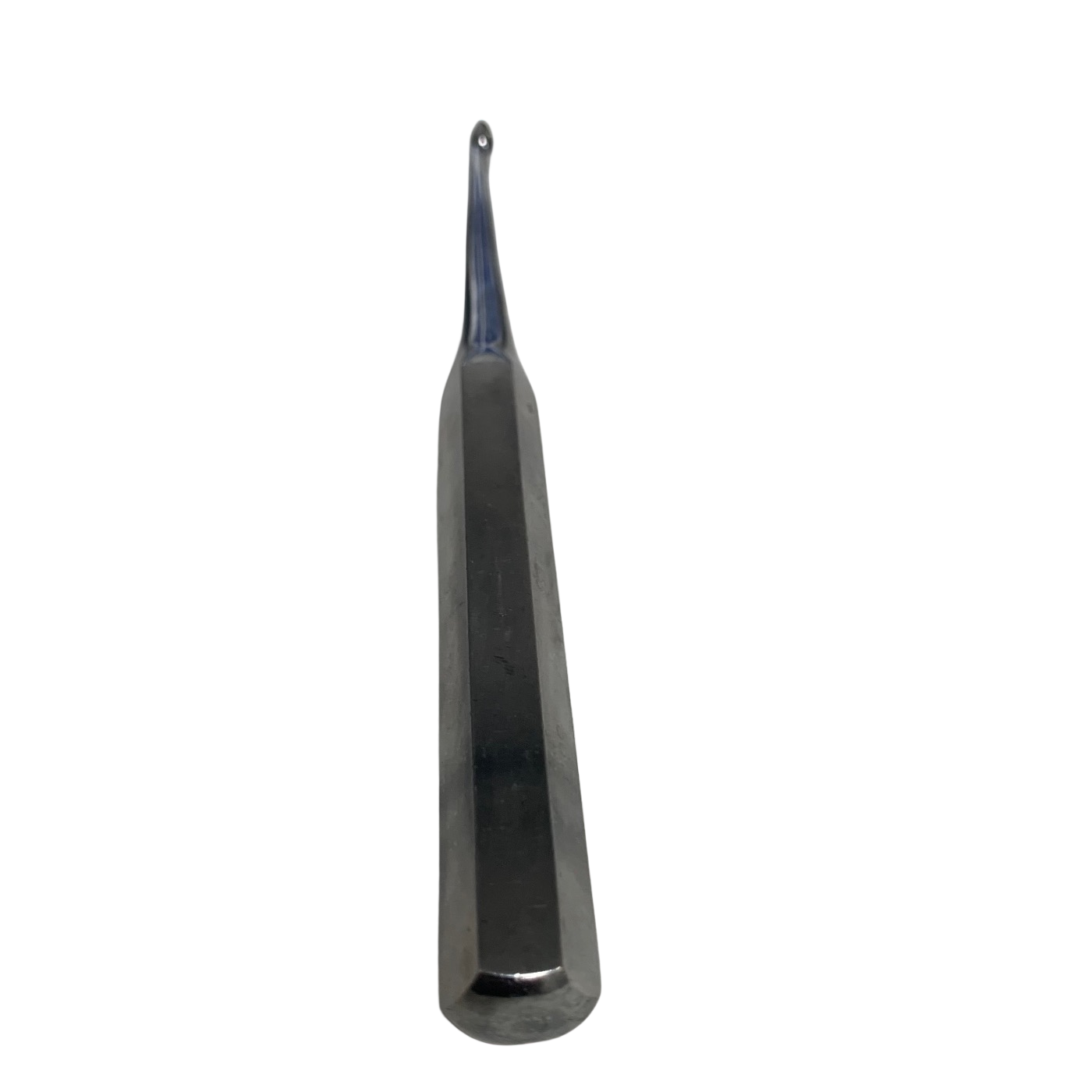 Zimmer 3670 BRUNS Oval Curette, #4 STRAIGHT, Solid Hex Handle