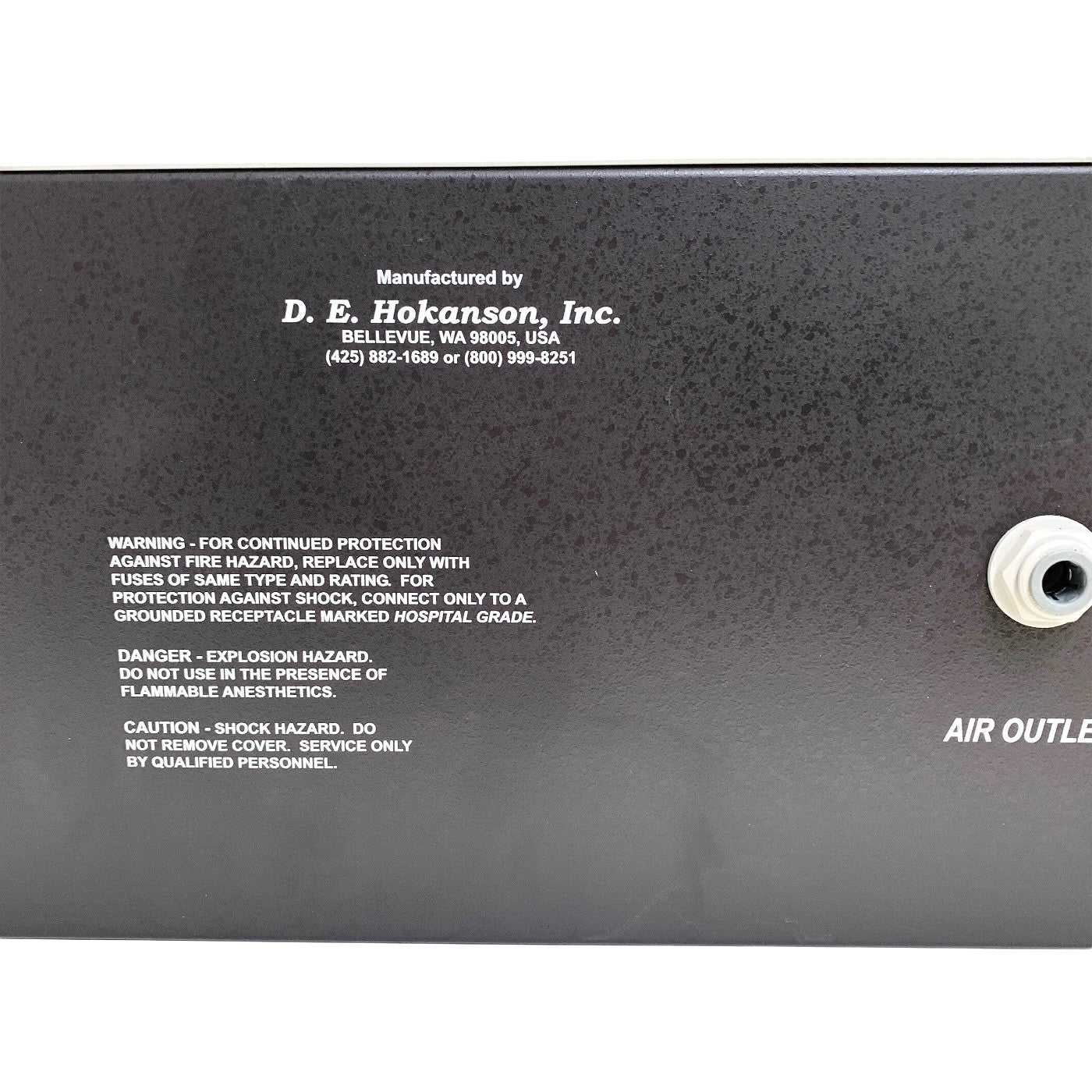 Hokanson REF AG101, CUFF INFLATOR AIR SOURCE