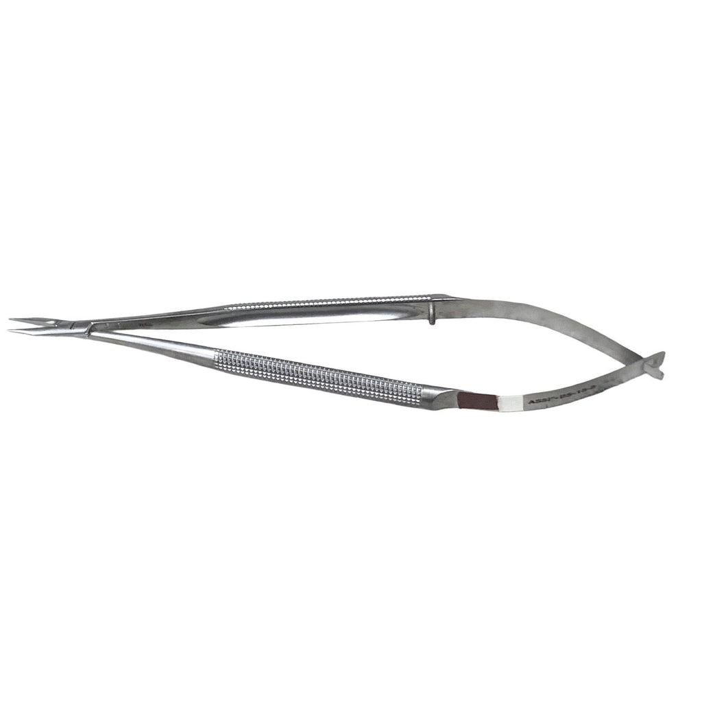 ASSI REF BS-15-8 Microsurgical Needle Holder 15cm Straight 0.4mm Tip No Lock