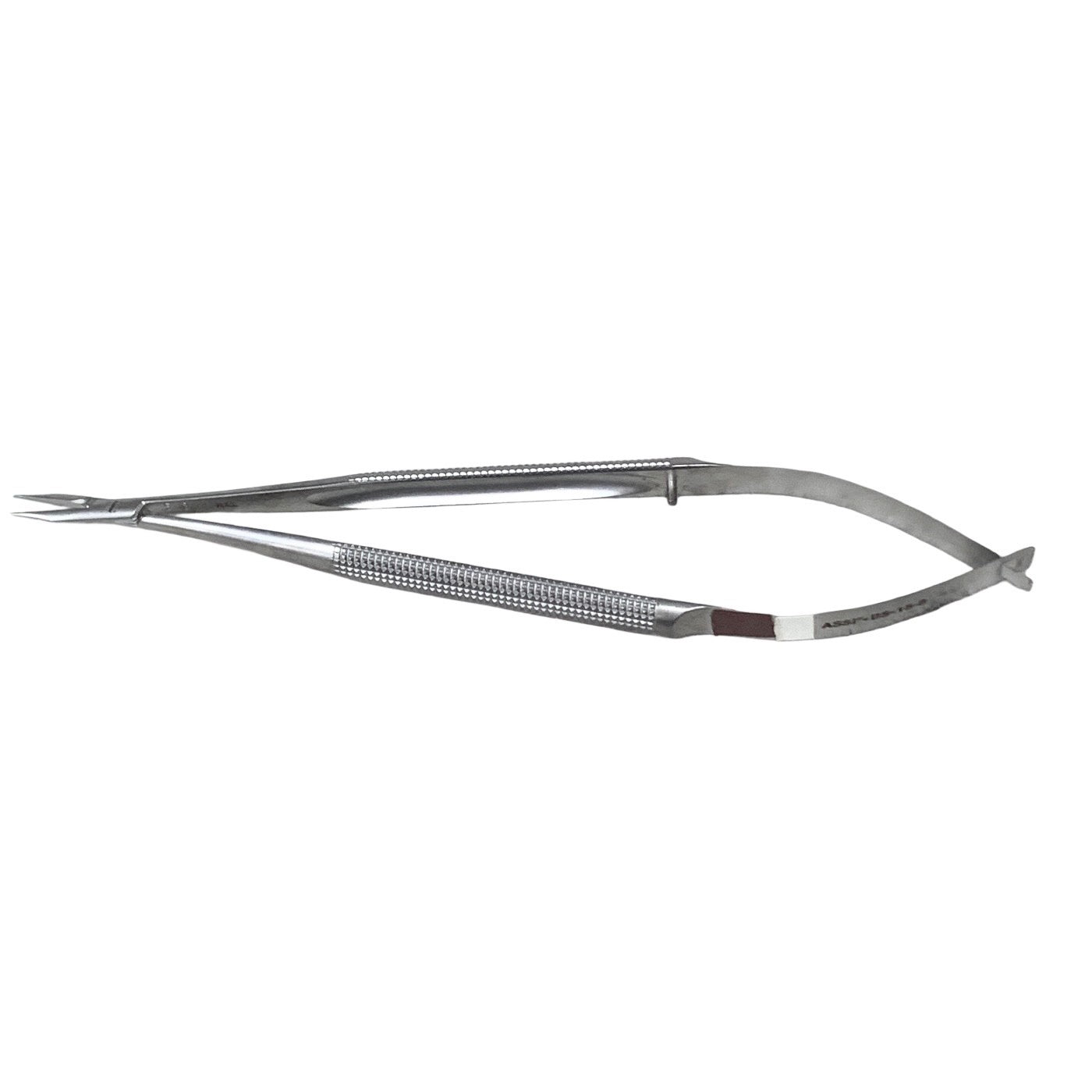 ASSI REF BS-15-8 Microsurgical Needle Holder 15cm Straight 0.4mm Tip No Lock
