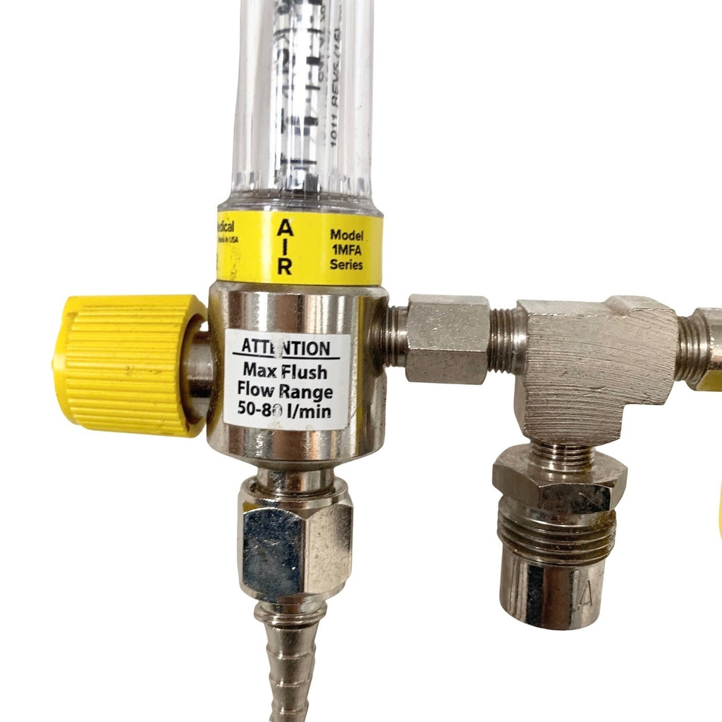 Precision Medical Model 1MFA, AIR Flowmeter, MALE MEDICAL FITTING, 50-80 LPM