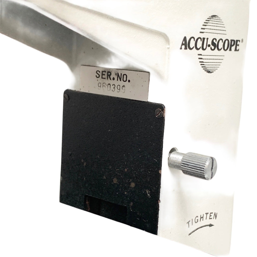 ACCU-SCOPE REF 1812WSWH, BINOCULAR MICROSCOPE,  w/ 4x, 10x, 40x, 100x OBJECTIVE