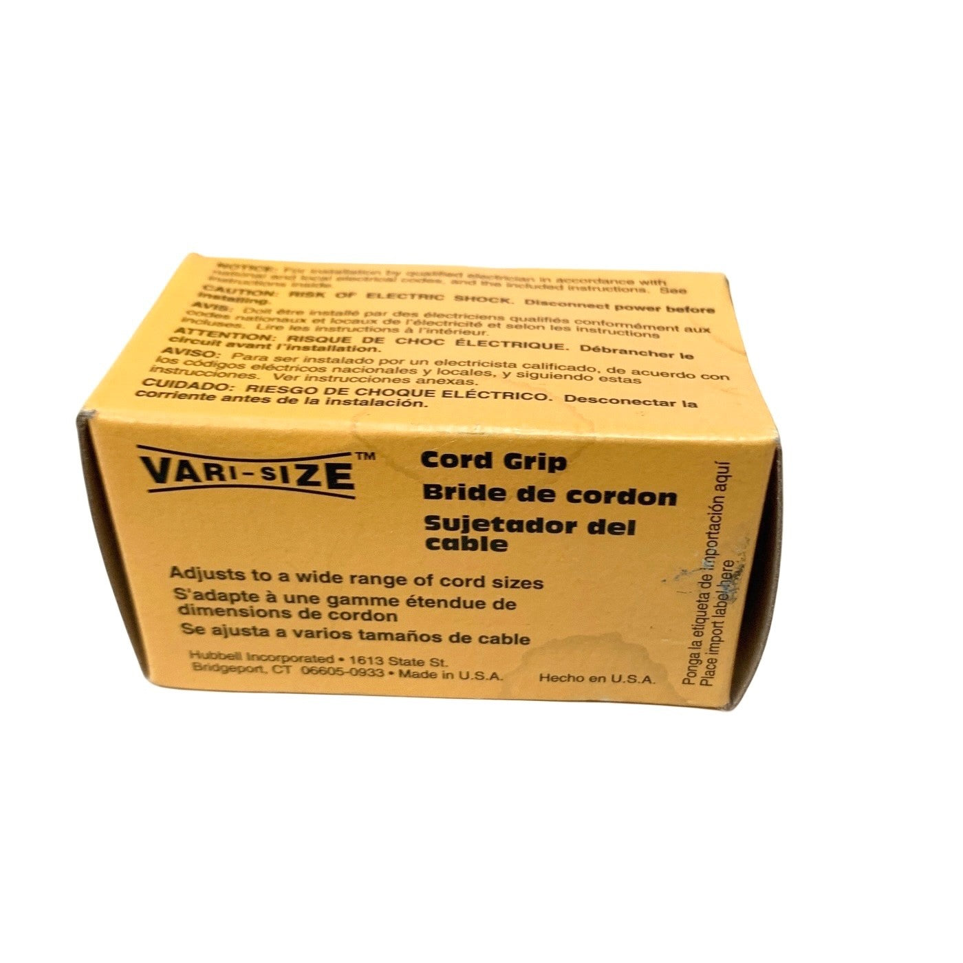 Hubbell Ref HBL8215C Hospital Grade Plug 15A 125V NEMA 5-15P Insulgrip - New/NOS