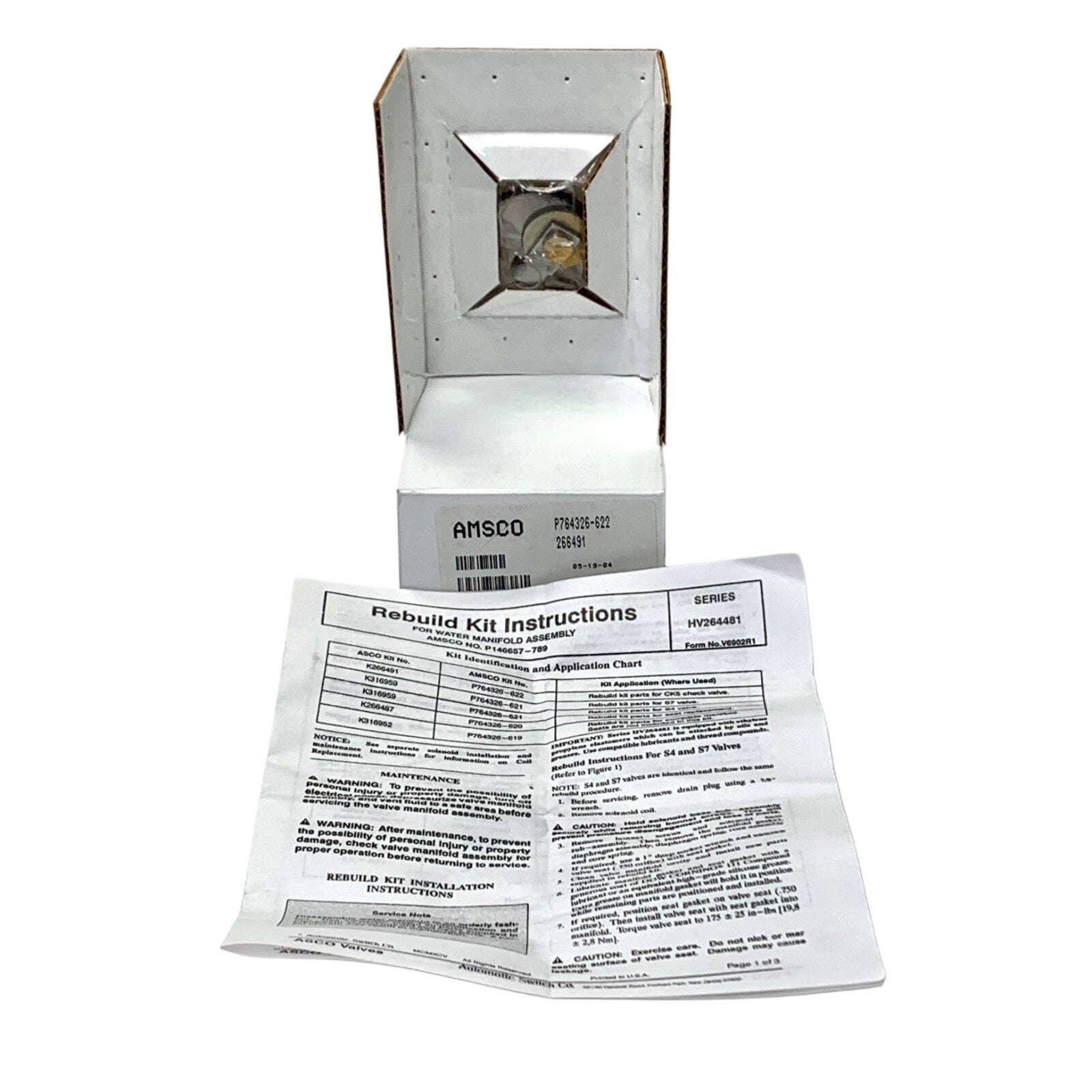 Amsco/STERIS REF P764326-622/K266491, Rebuild Kit Part for CK5 Check Valve