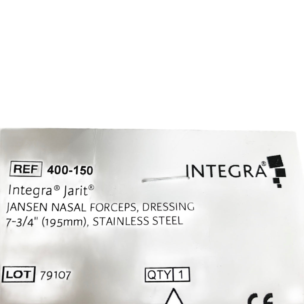 Jarit 400-150 JANSEN NASAL FORCEPS DRESSING 7-3/4 INCH STAINLESS STEEL