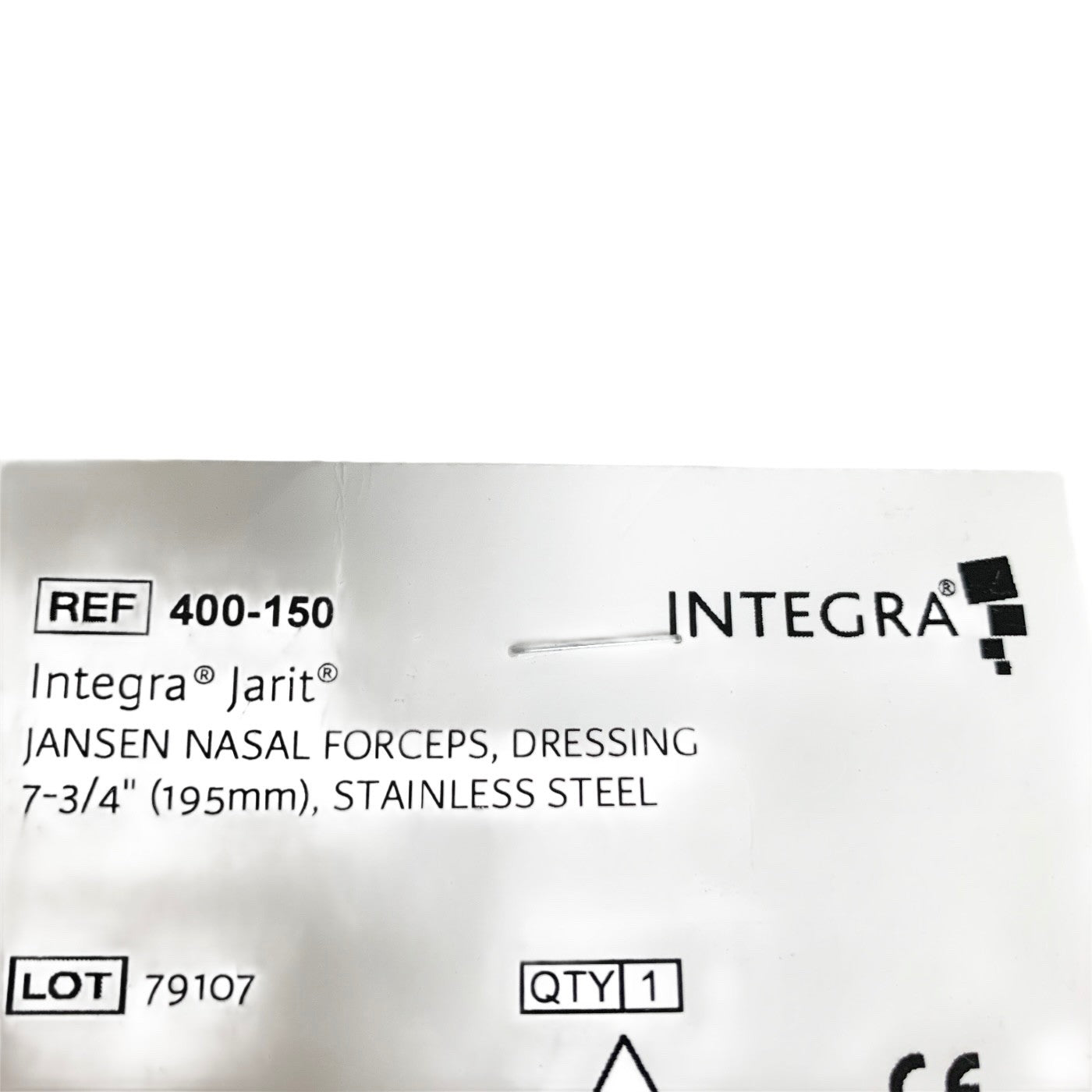 Jarit 400-150 JANSEN NASAL FORCEPS DRESSING 7-3/4 INCH STAINLESS STEEL