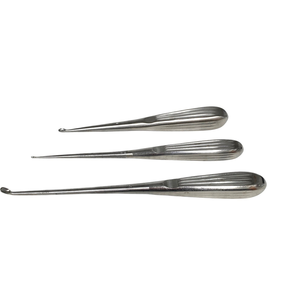 JARIT REF 240-144, 380-215, TIEMANN CUP CURETTE, LOT OF 3 EACH