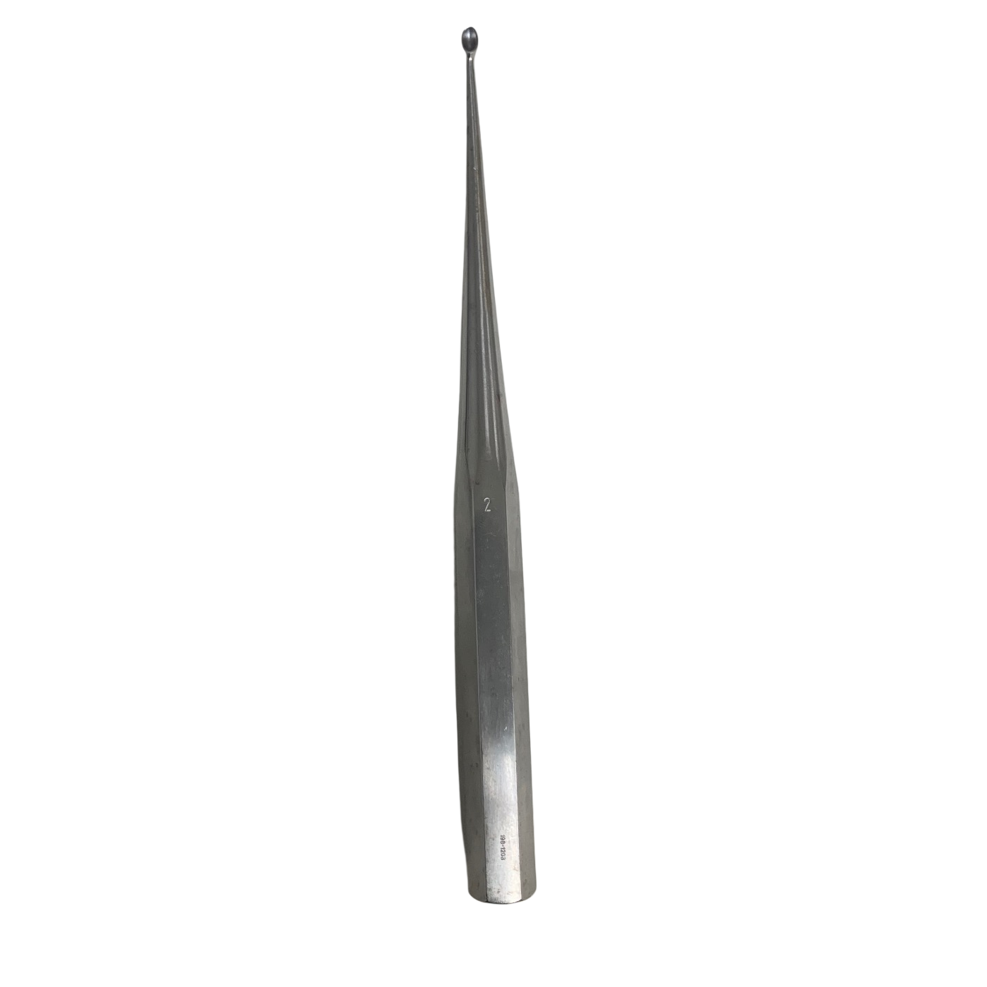 Jarit 240-164 BRUNS Oval Curette, #2 Straight, Solid Hex Handle {1/24}