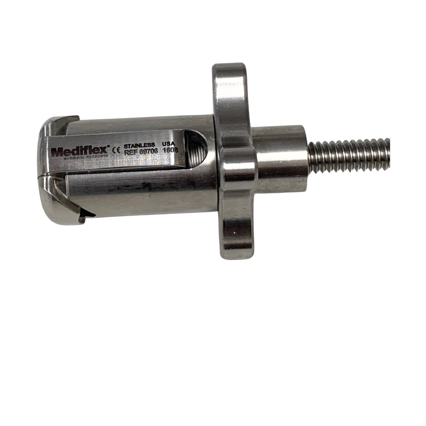 Mediflex 69706 Stainless Steel Adjustable Holding Tip Hex Fitting Surgical Clamp