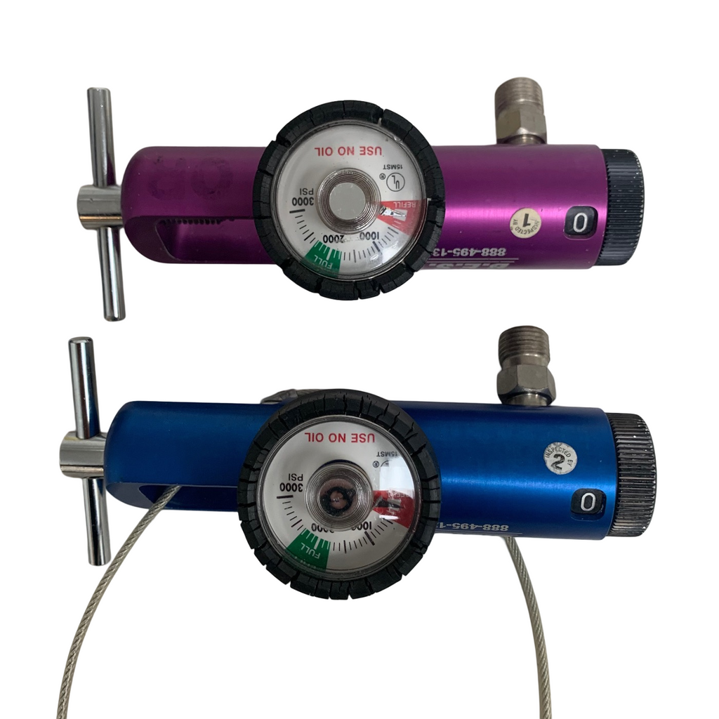 B.E.S.T OXYGEN TANK REGULATOR 0-15LPM LOT OF 2