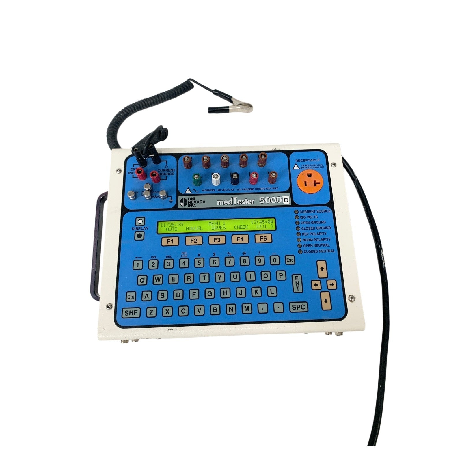 DYNATECH NEVADA REF medTester 5000C, BIOMED ELECTRICAL SAFETY ANALYZER