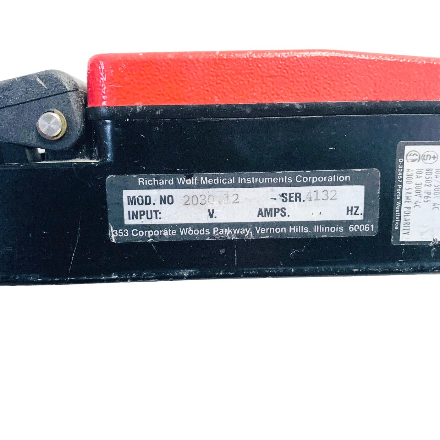 Richard Wolf REF F1-U1, 2030.42, Bernstein classic Footswitch ref 616.1100.251