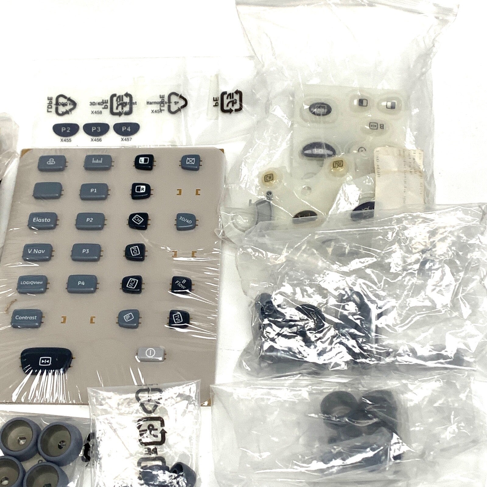 GE REF 5207000, LOGIQ E9, lot of mix Button Cap Kit