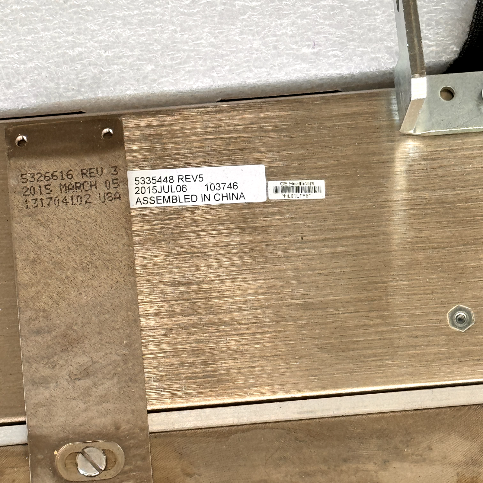 GE REF 5222001-2, VCT HD ROHS Collimater, Model 5222000-2