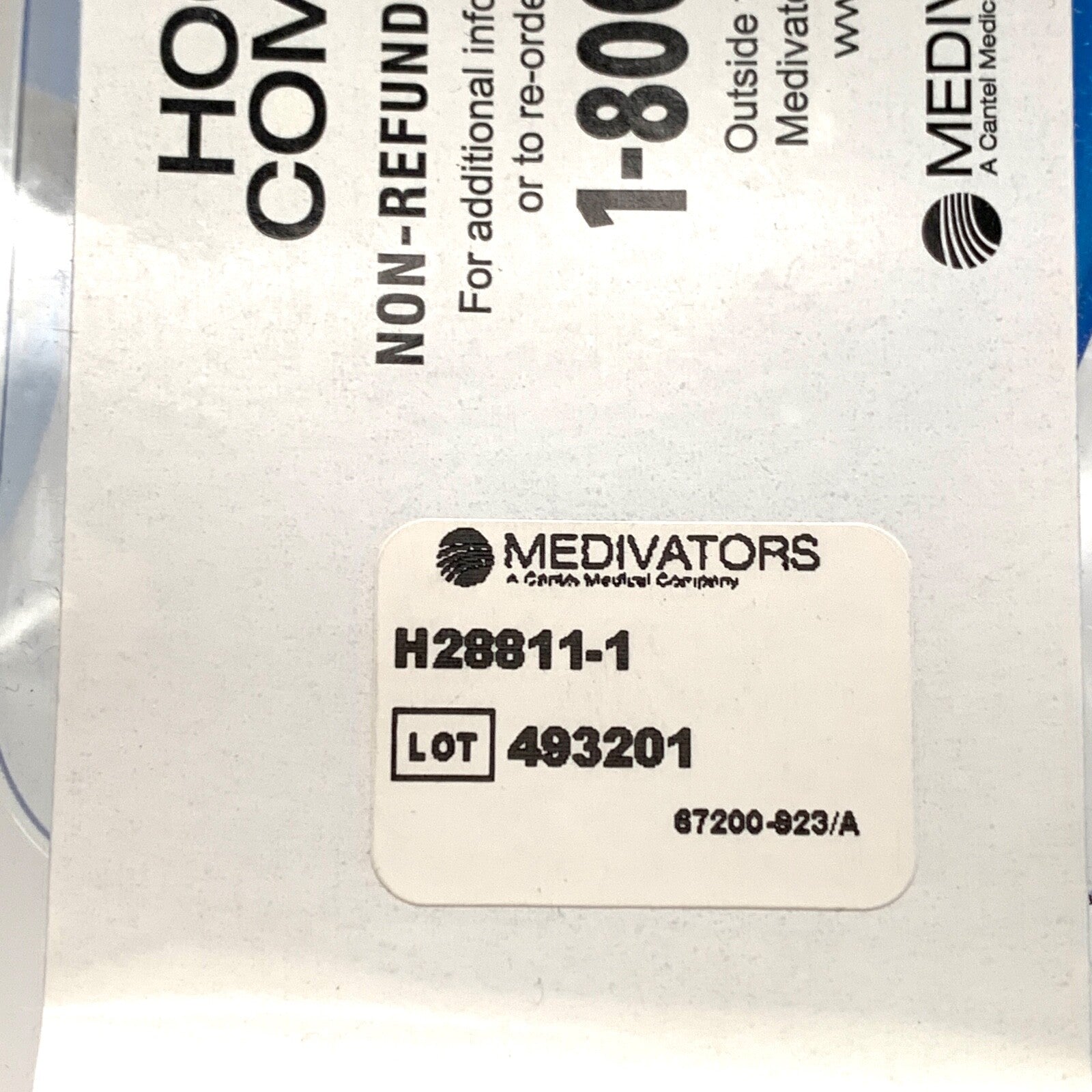 Medivators REF H28811-1, Hookup Kit Components