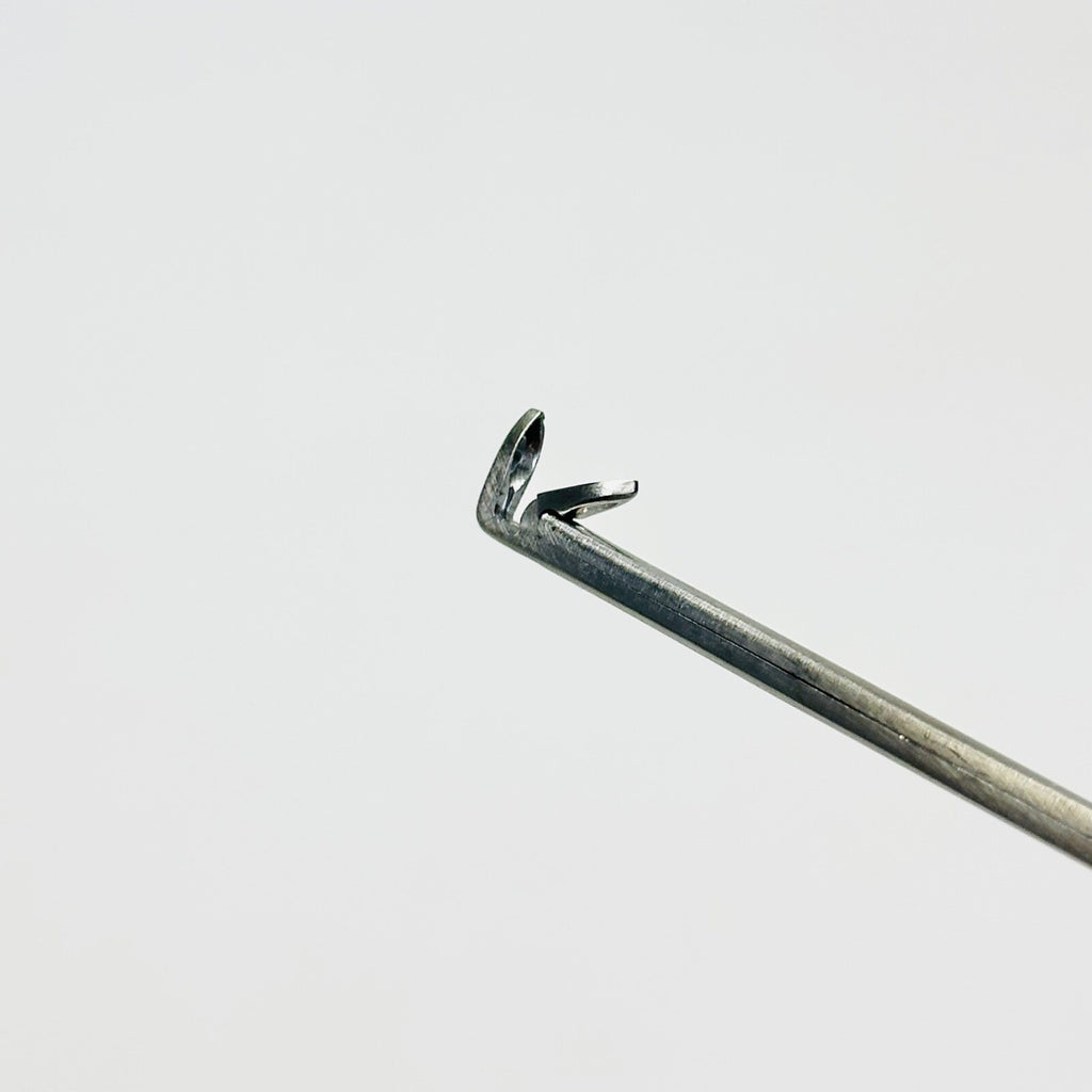 K. STORZ 634825B STRUMPEL Forceps with Oval, Fenestrated, Cupped J Instrument