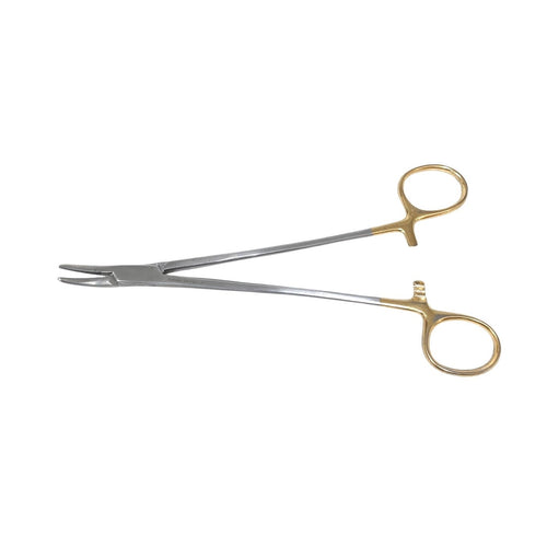 Aesculap Ref BM081R, Durogrip Needle Holder 180mm TC Gold Handle