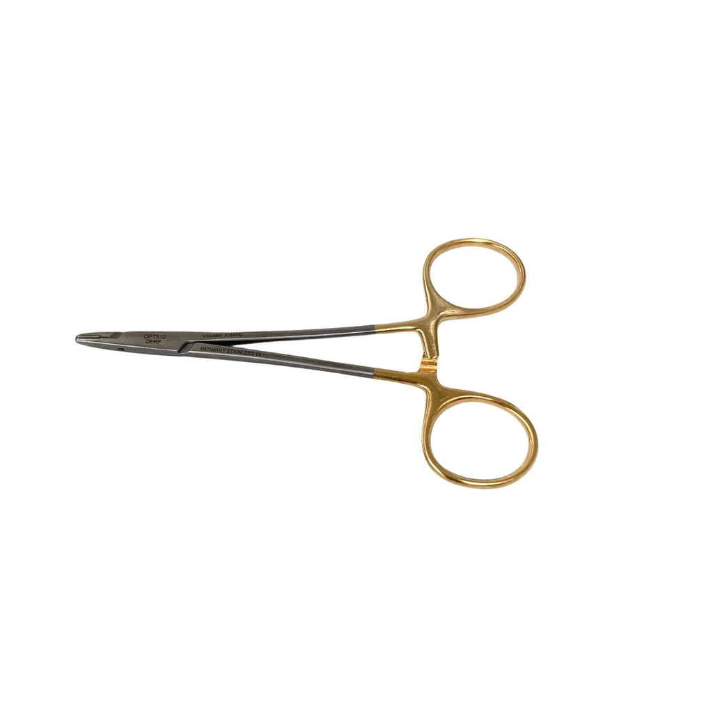 V. Mueller Ref OP7512, Eye Needle Holder Derf 4-3/4 Inch Length