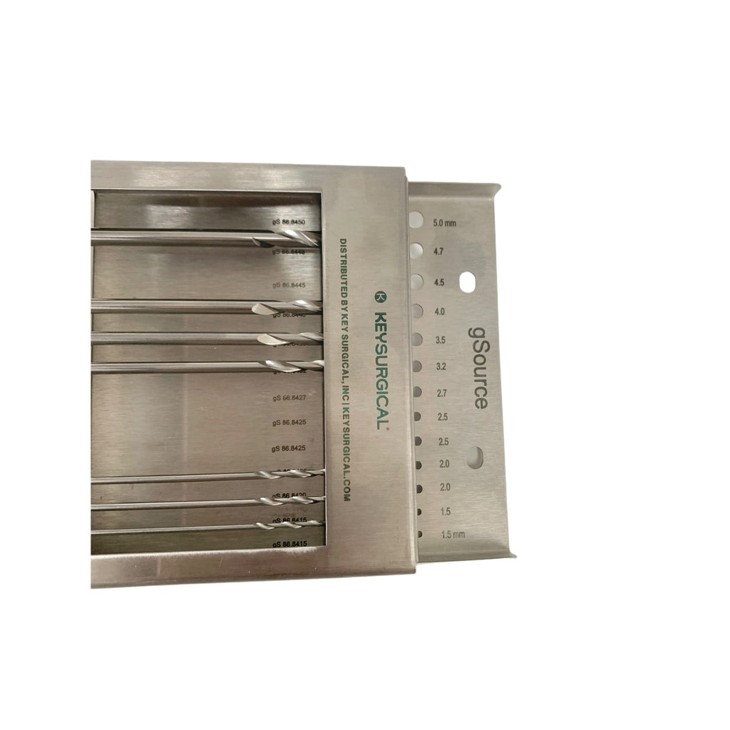 KEYSURGICAL REF KI-05-RACK-TD, TWIST DRILL RACK w/ 7 DRILL