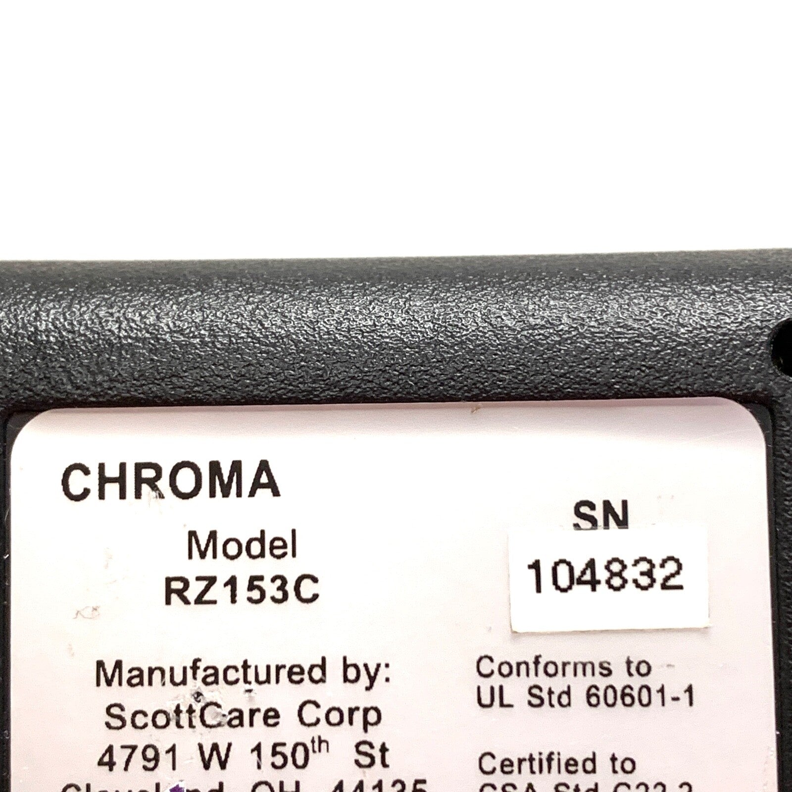 Scottcare REF RZ153C, Chroma Holter Recorder