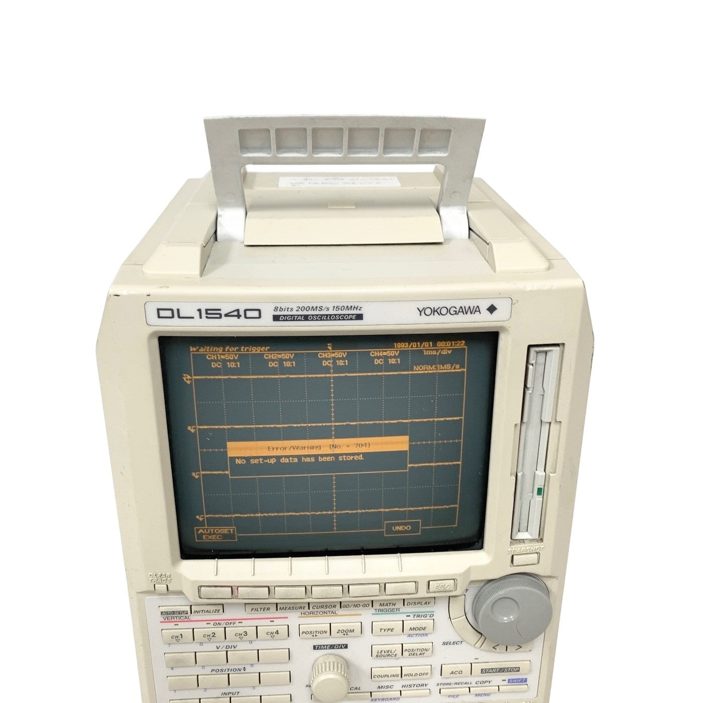 Yokogawa DL1540 Digital Oscilloscope 150MHz 200MS/s 8-bit 4-Channel REF 701510