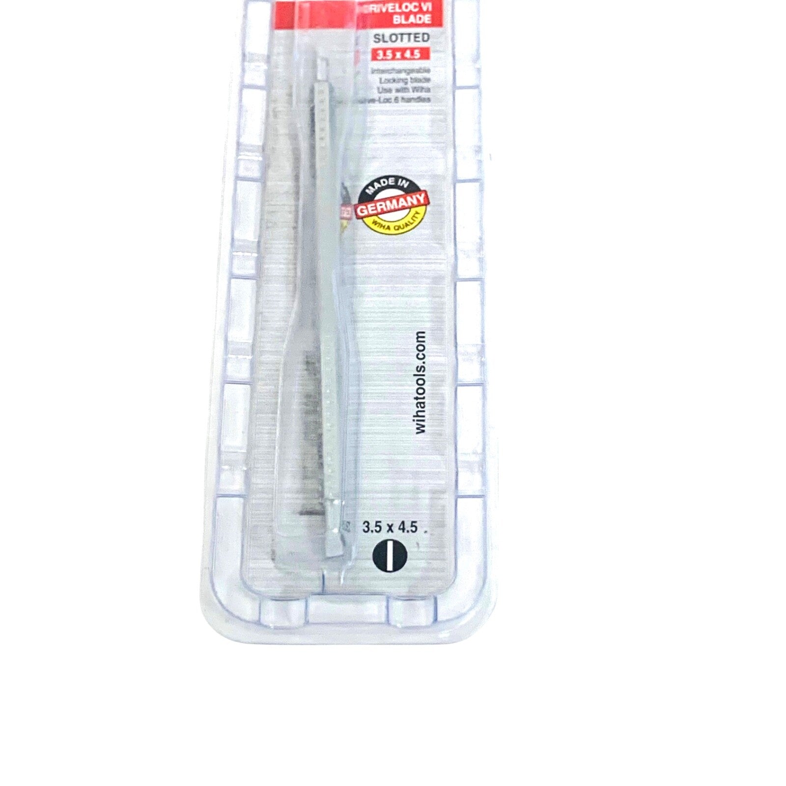 WIHATOOLS REF 28106, Drive-Loc VI Slotted Reversible Blade 3.5mm x 4.5mm