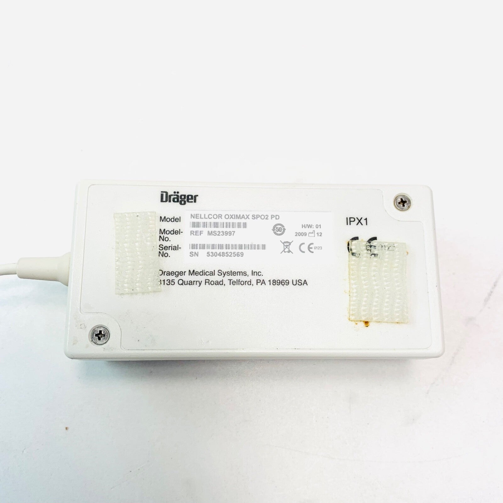 Draeger Medical REF MS23997, Nellcor Oximax SPO2 PD