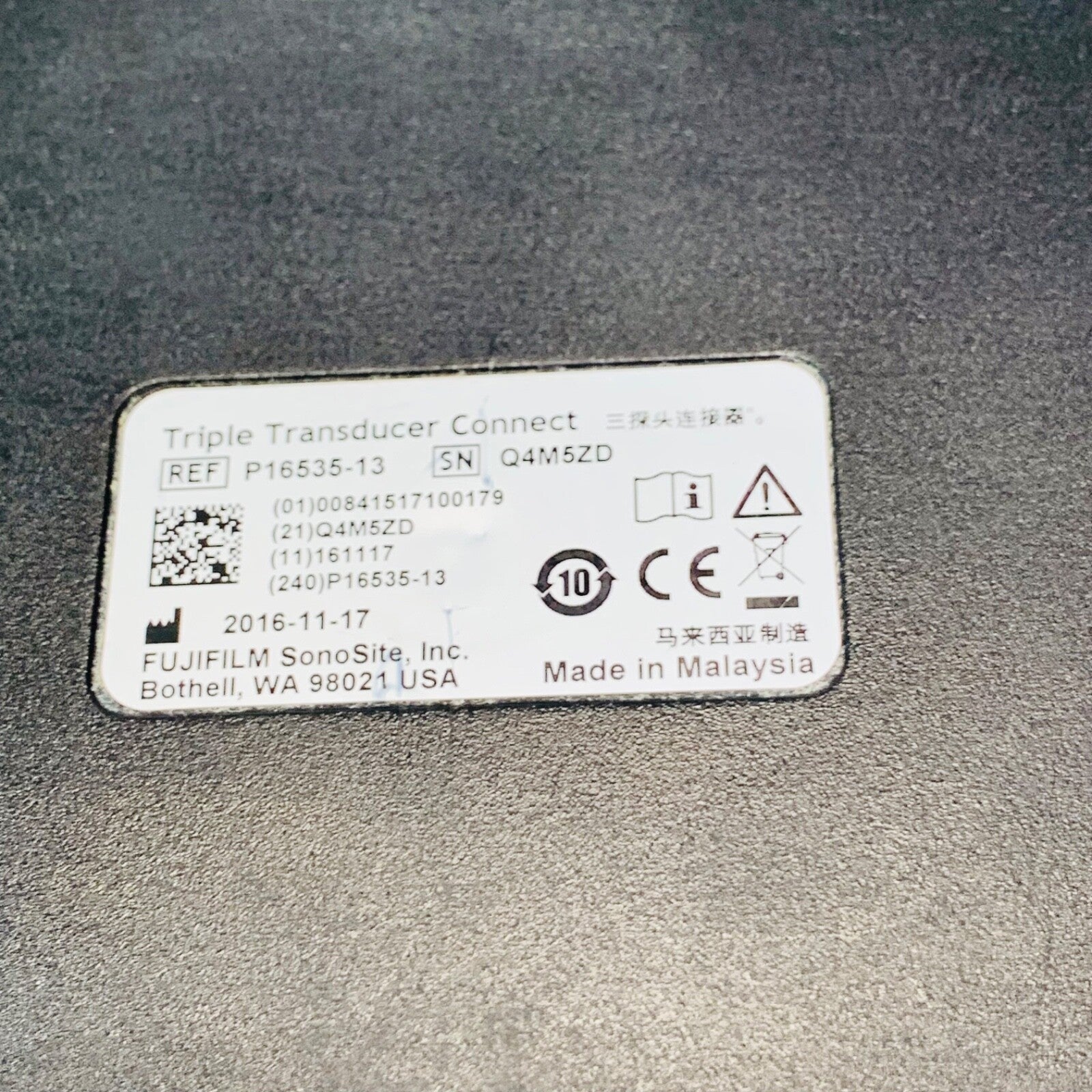Sonosite REF P16535-13, TRIPLE TRANSDUCER CONNECT