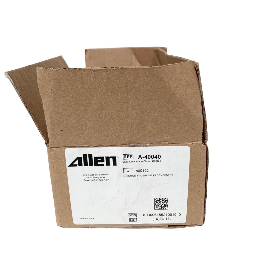 ALLEN REF A-40040, Easy Lock Blade Clamp US Rail,LITHOTOMY POSITIONERS COMPONENT