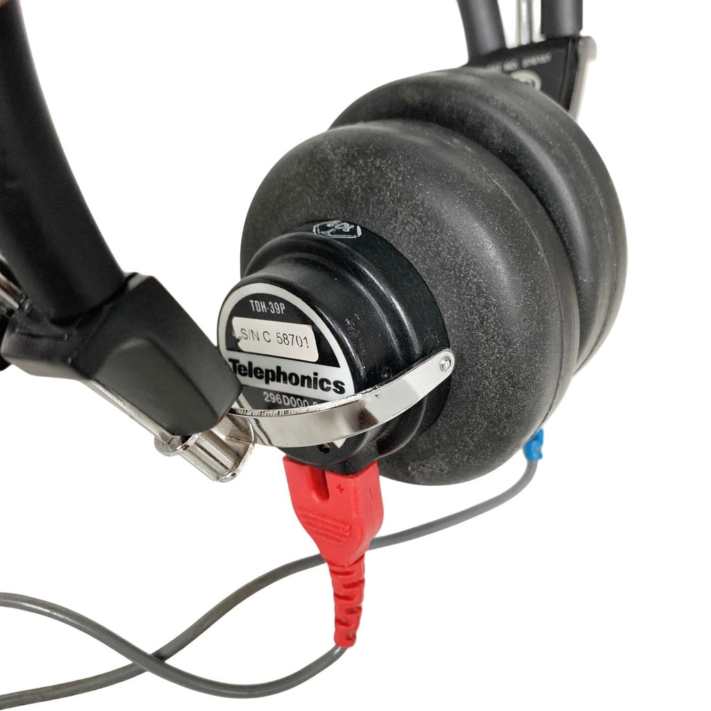 TELEPHONICS REF TDH-39P,  296D000-9 Audiometric Headset with HEADBAND