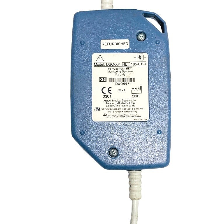 Aspect Medical REF 185-0124, DSC-XP,  Sensor Cable for BIS Monitor