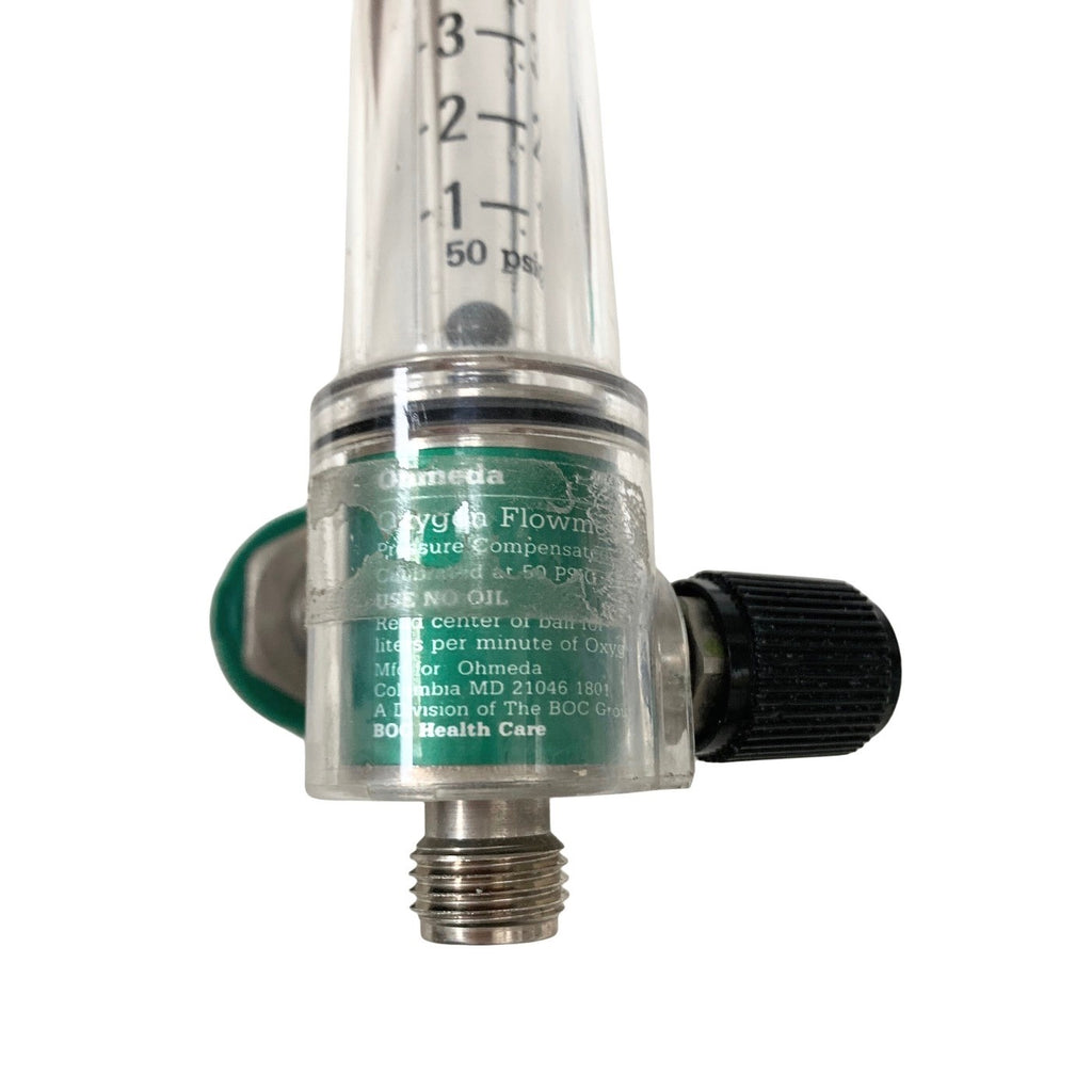 BOC Style Medical Oxygen Flowmeter 0-15 LPM Male Quick Connect O2 Thorpe