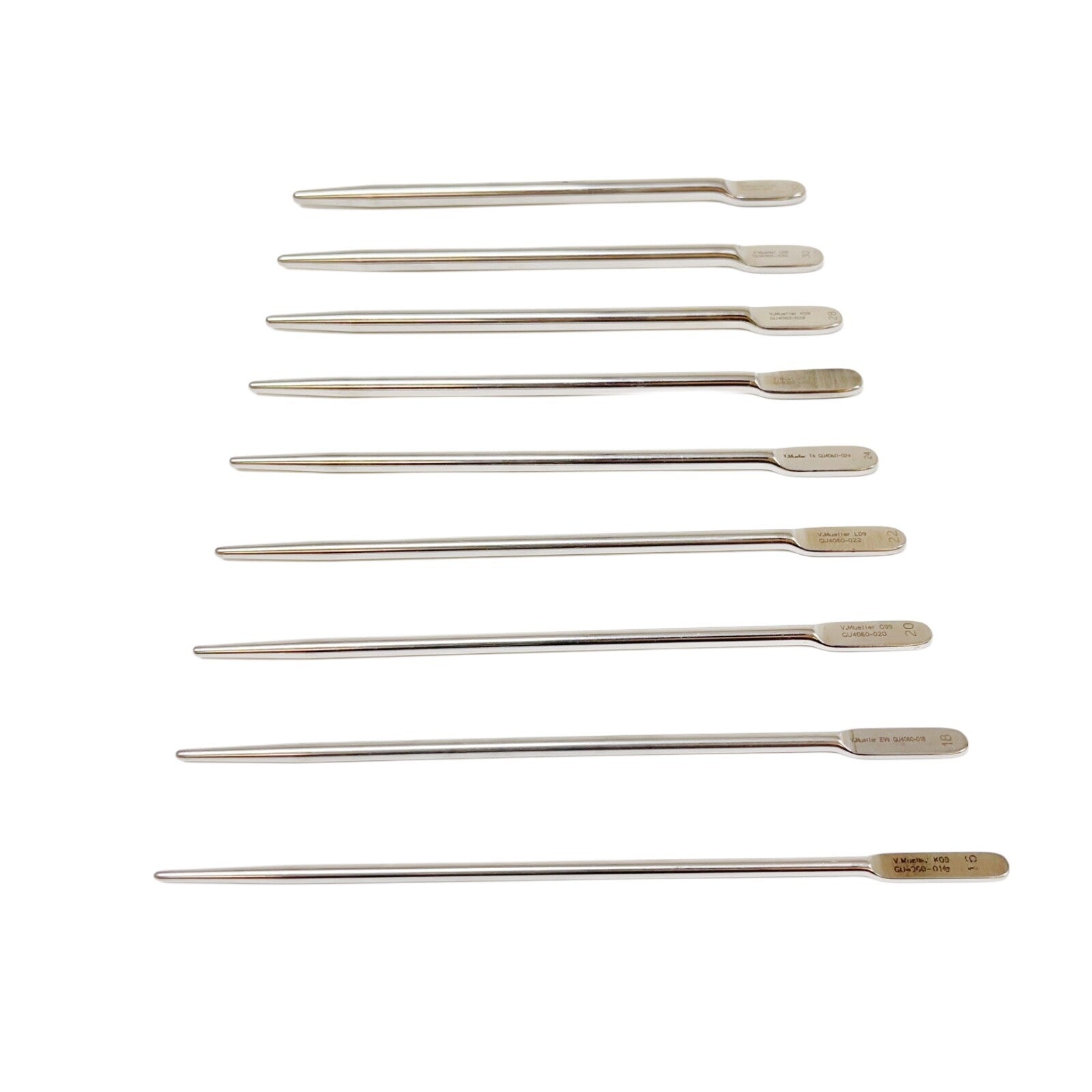 V.Mueller GU4060 Urethral SOUND, VAN BUREN JEWETT 16-32 FR 9 1/2" (QTY-9)