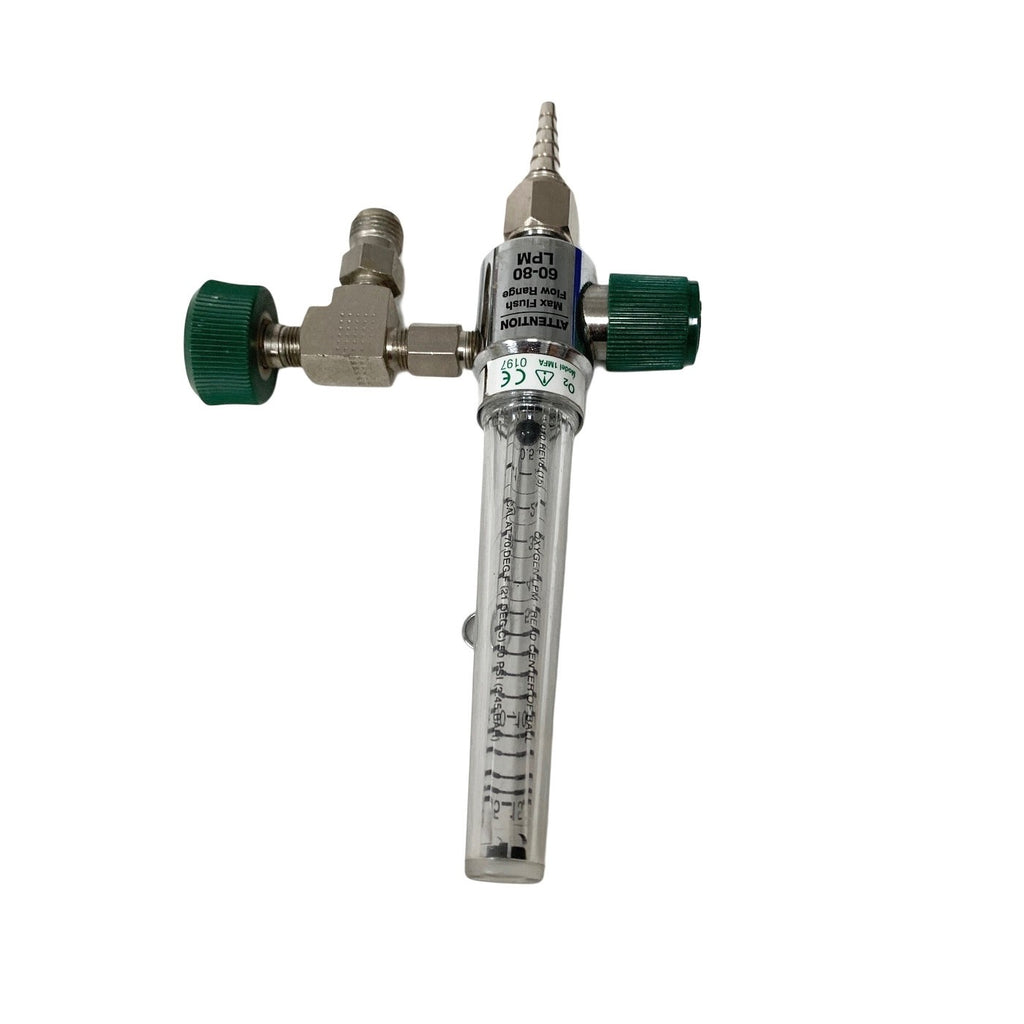 Precision Medical O2 Flow Meter 1MFA Max Flush Flow 60-80 LPM, FEMALE