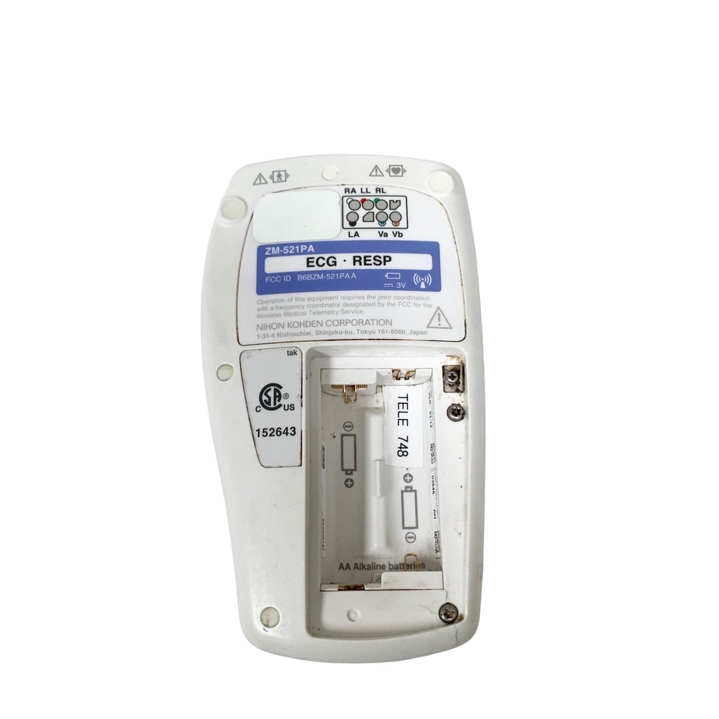 NIHON KOHDEN REF ZM-521PA, ECG RESP TELEMETRY PATIENT MODULE FOR PARTS ONLY