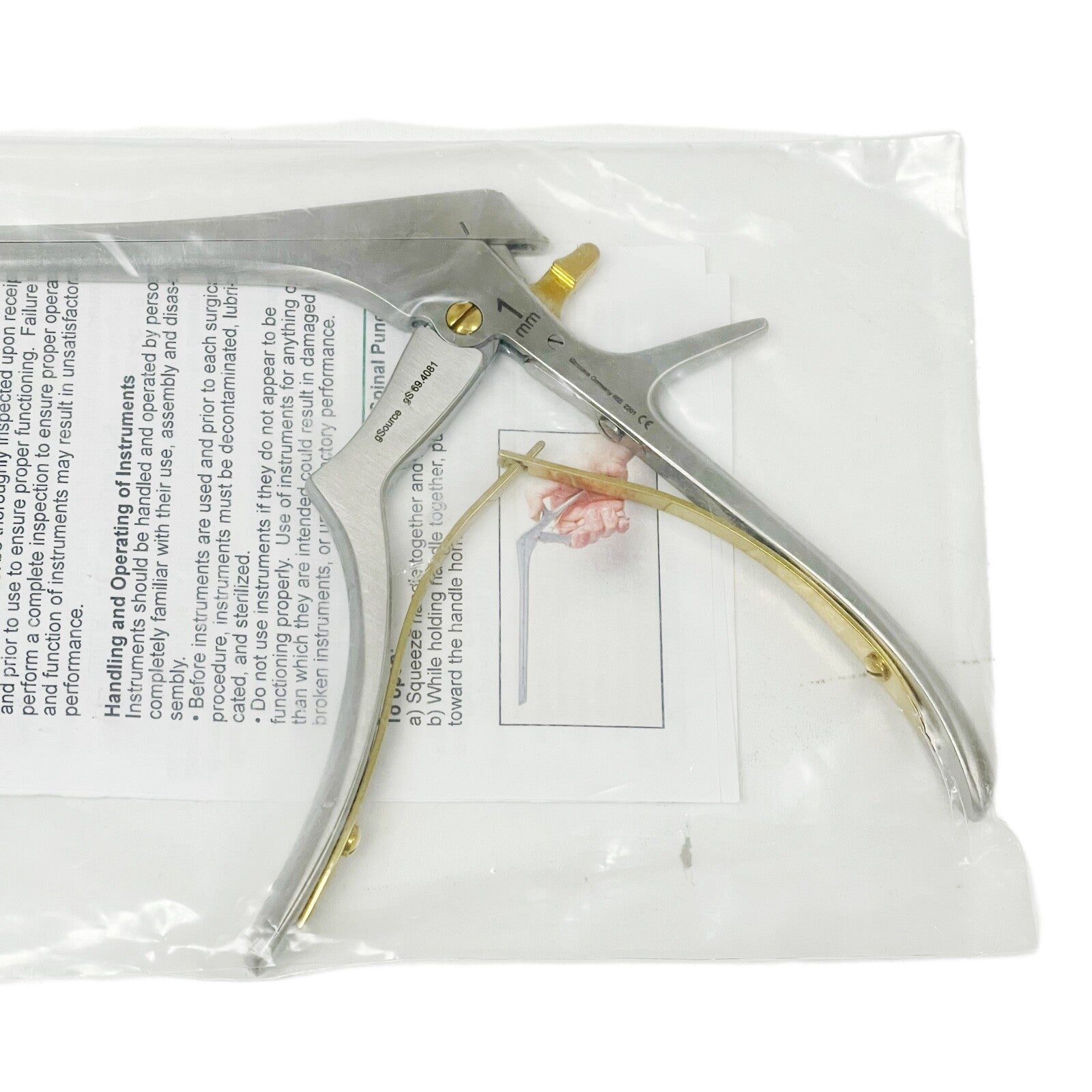 gSource REF gS 69.4081 Easy2Clean Kerrison Punch 8" forward 1mm thin foot plate