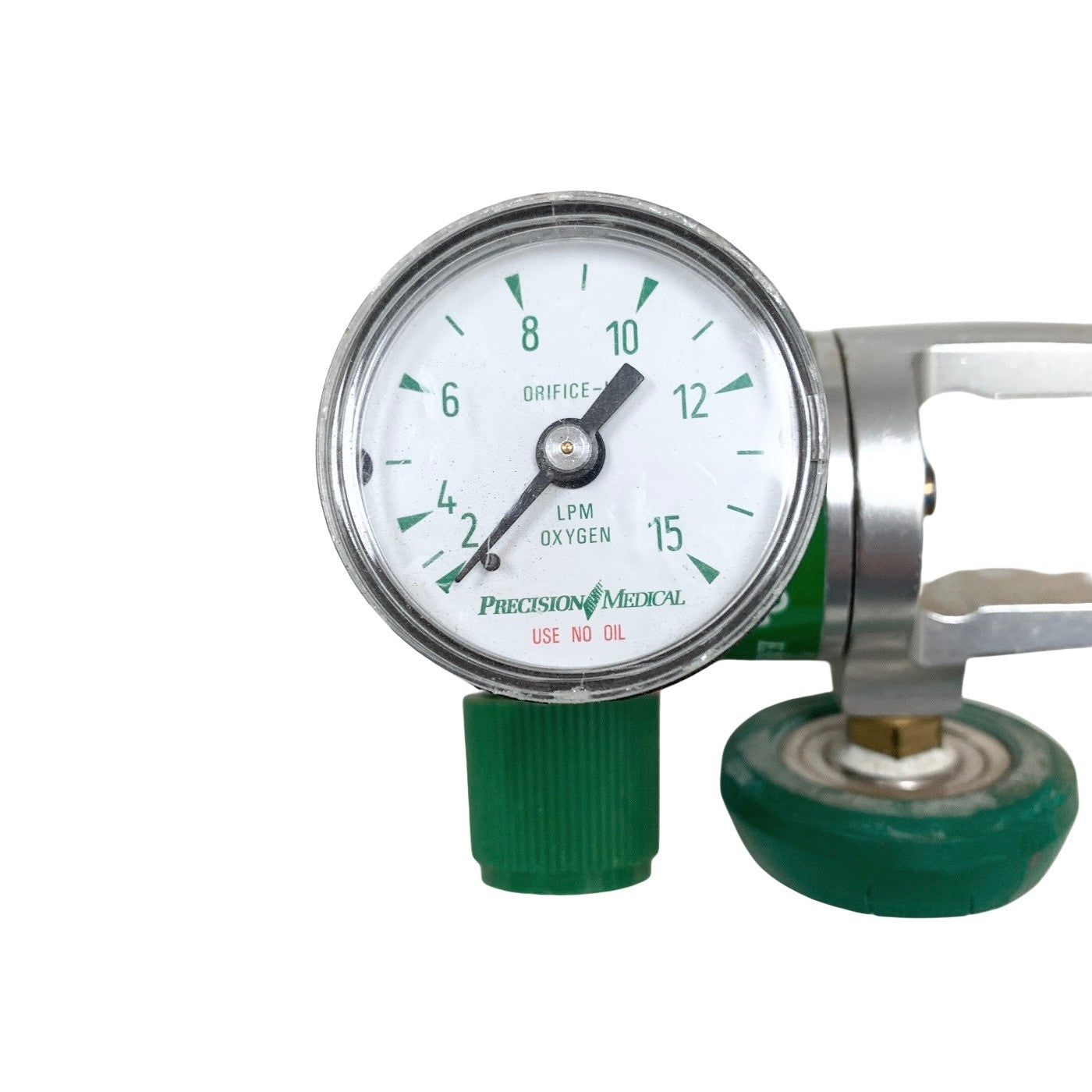 Precision Medical EasyGauge Oxygen Regulator REF 168715G,  0-15 LPM Yoke CGA-870