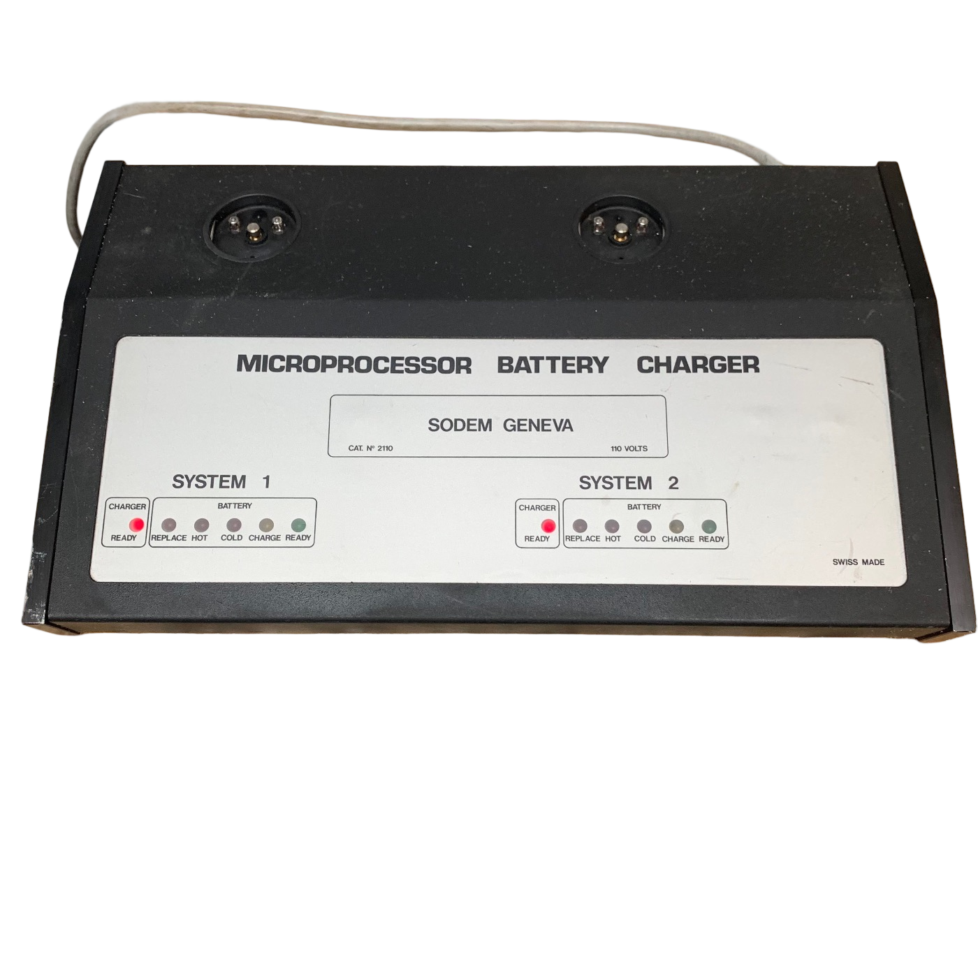 SODEM GENEVA MICROPROCESSOR BATTERY CHARGER. NOT TESTED. POWERS ON. AS IS.